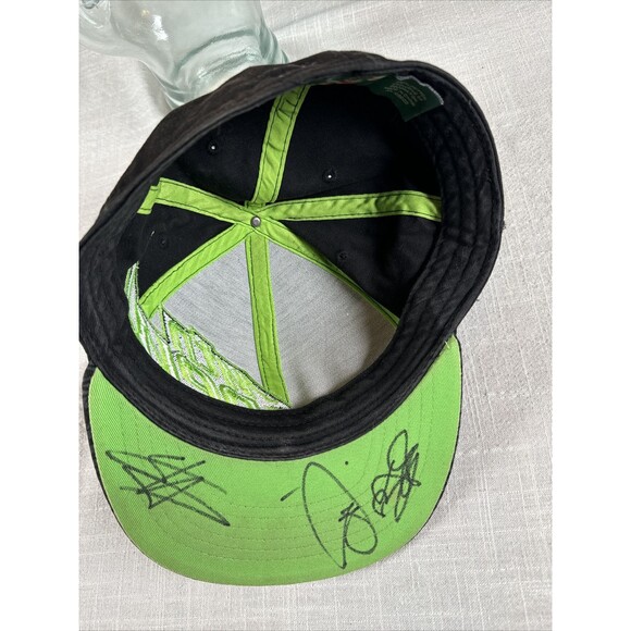 Mountain Dew Hat Cap Embroidered Logo Black Gray Green 2012 *Signed* - Picture 14 of 14